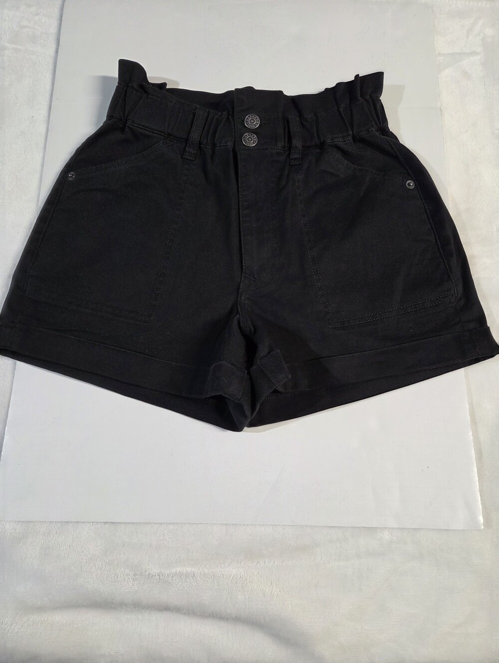Express Black Shortie Supet High-Waist Shorts